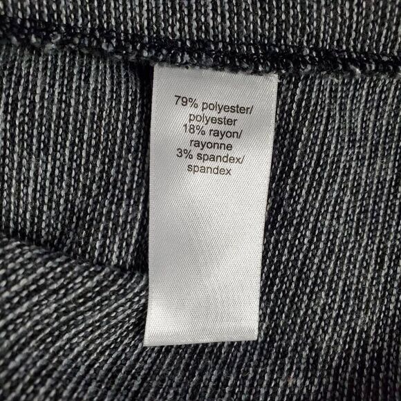 Maurices Women’s Lace-Up Hoodie Sweater Gray Striped Long Sleeve Size 0x - Picture 11 of 12